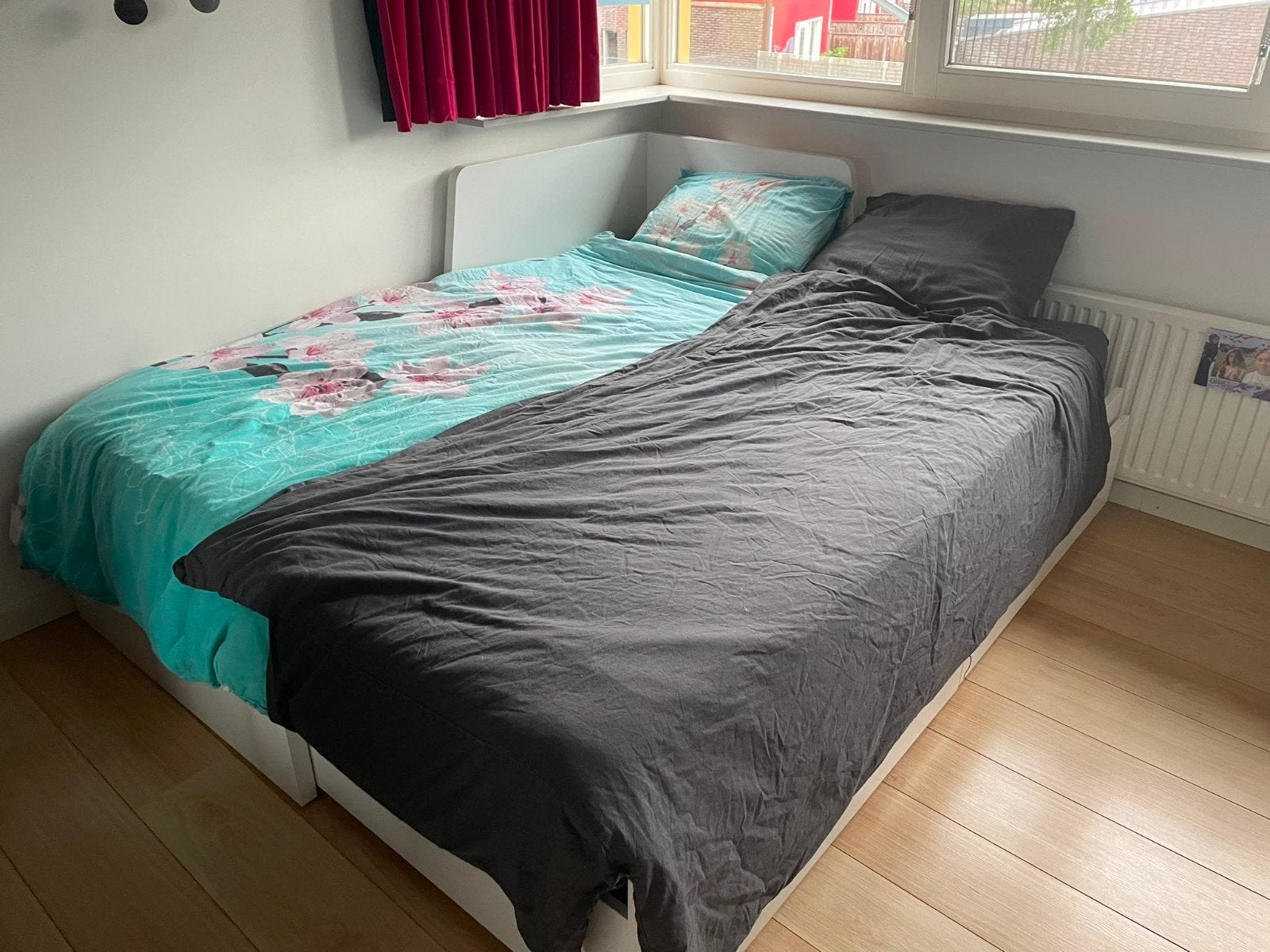 IKEA Flekke Bed met opberglades - 1 of 2 persoons te maken, Huis en Inrichting, Slaapkamer | Bedden, Ophalen, Gebruikt, Eenpersoons