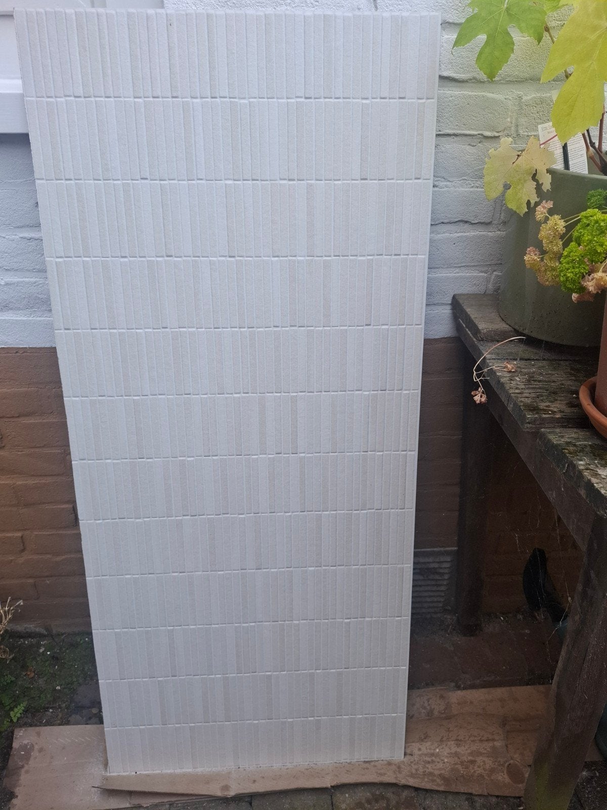 Keramische tegel Lands White Mini Stripe, Ophalen, 60 cm of meer, Nieuw, 5 tot 10 m²