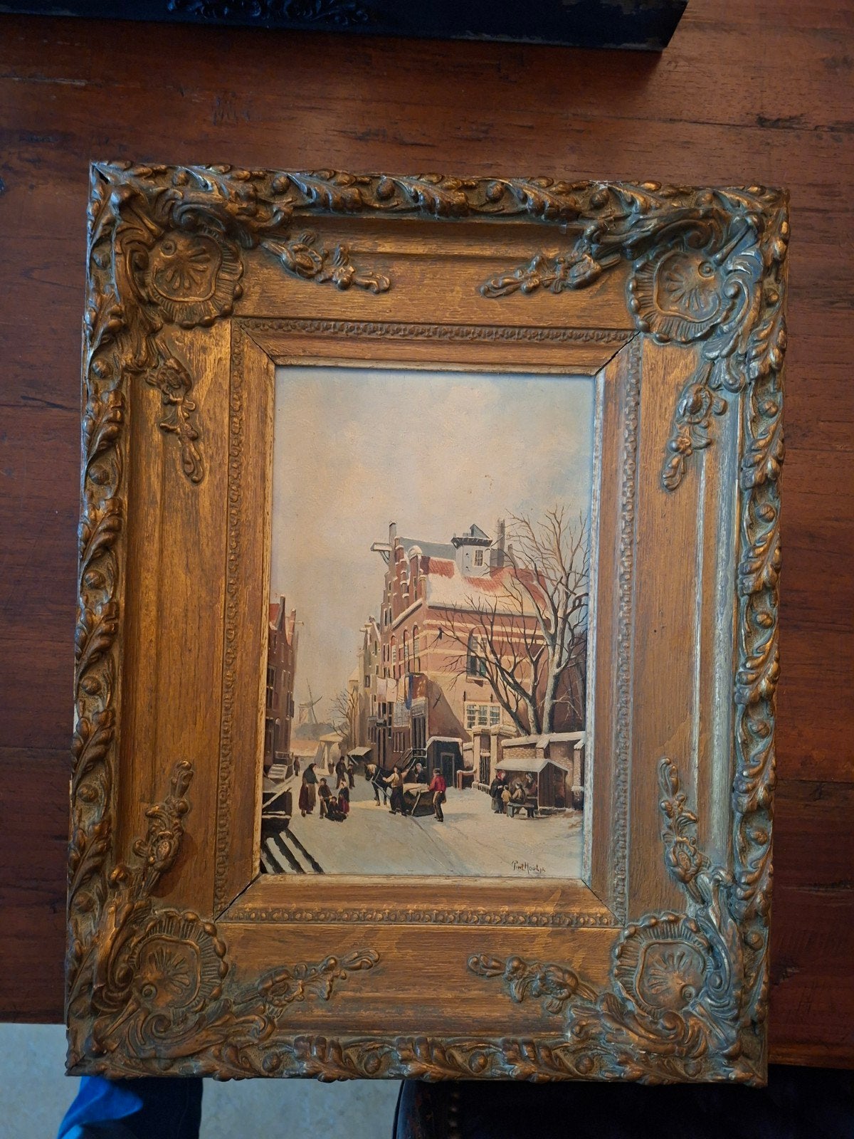 antiek olieverf schilderij, Ophalen of Verzenden