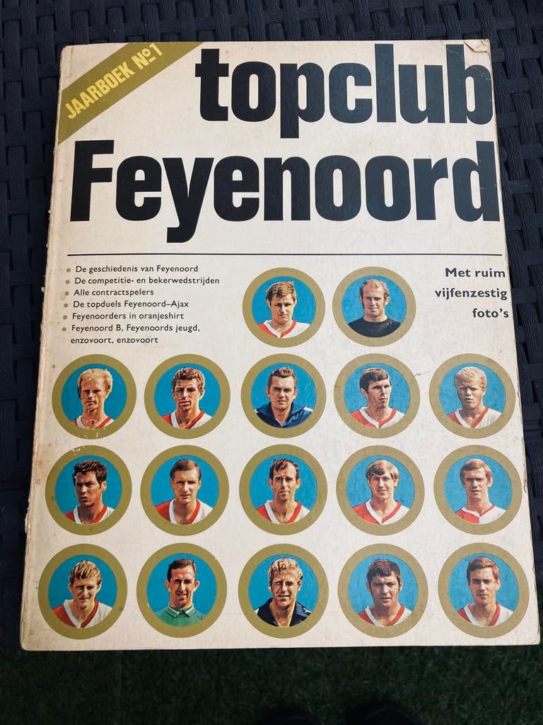 Topclub Feijenoord jaarboek 1969, Verzamelen, Ophalen of Verzenden, Gebruikt, Feyenoord, Boek of Tijdschrift