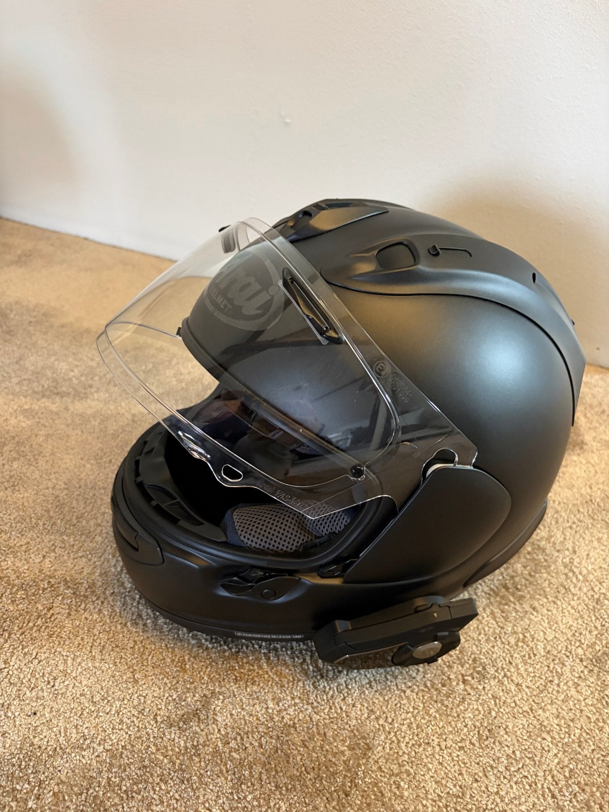 Arai RX-7V  - Mat Zwart - Maat M, M, Arai, Systeemhelm, Heren