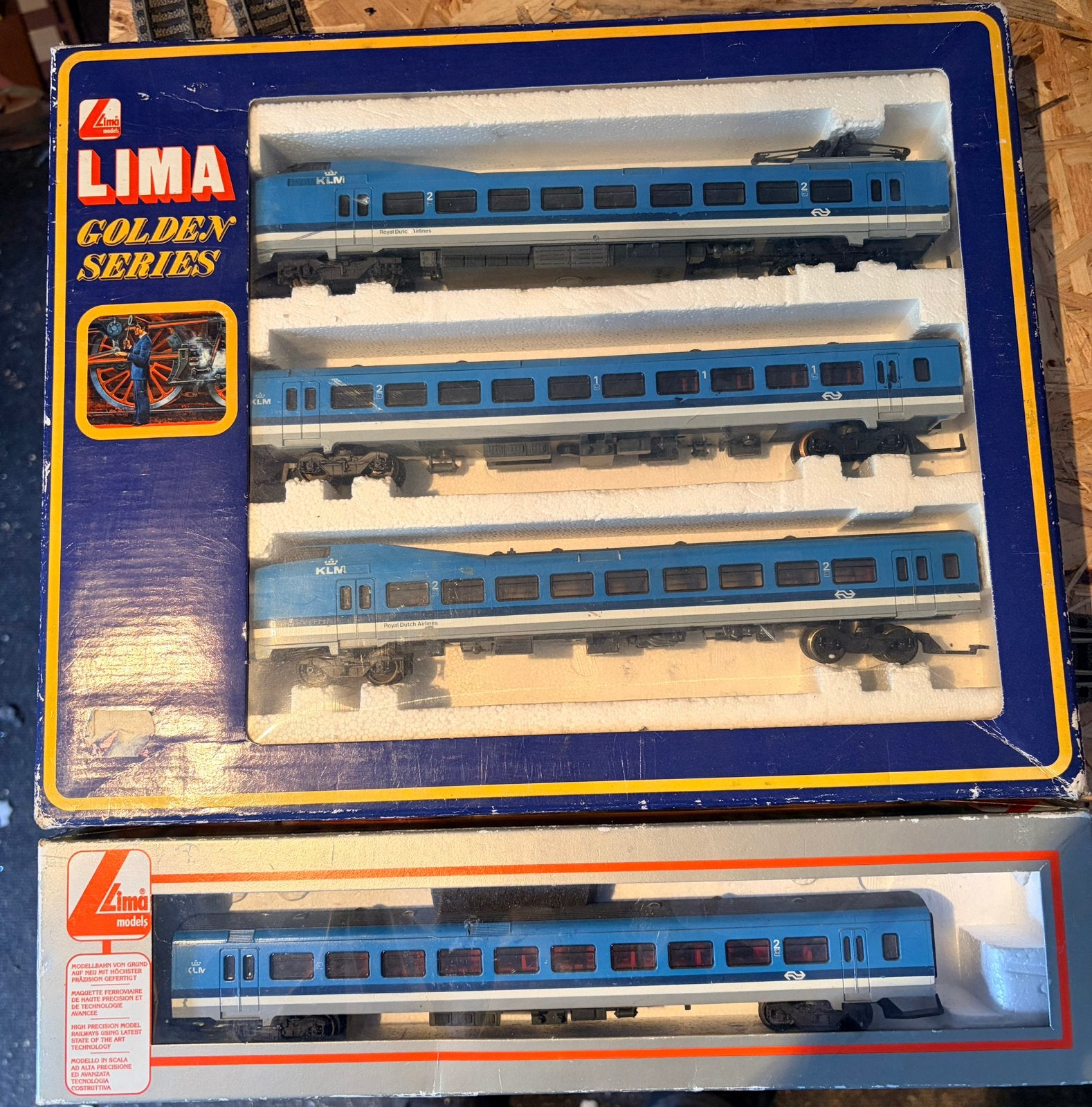 Koploper klm set van lima in nette staat, Gelijkstroom, Wagon, Ophalen of Verzenden, Zo goed als nieuw