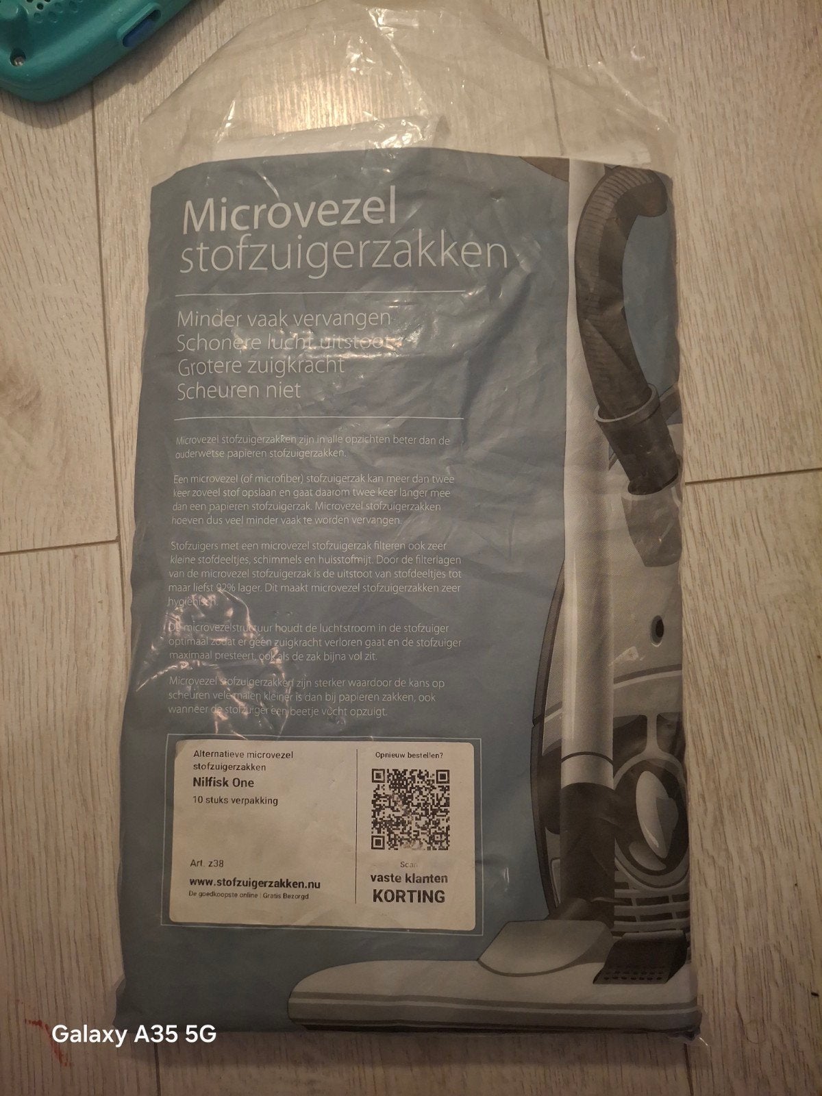 7 microvezel stofzuigerzakken voor Nilfisk One, Witgoed en Apparatuur, Ophalen of Verzenden, Nieuw, Stofzak, Overige merken