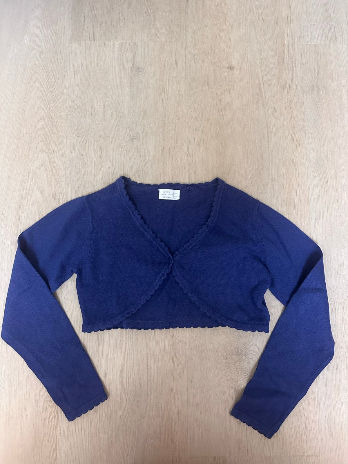 EL CORTE INGLÉS | Donkerblauwe bolero | Maat: 140cm, Ophalen of Verzenden, Gebruikt, Meisje, Trui of Vest