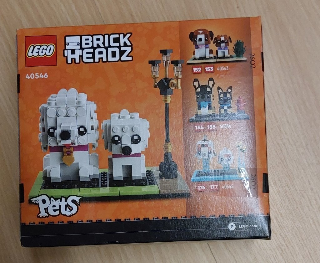 LEGO POEDEL- 40546 - nieuw dichte doos, BrickHeadz, Lego, Nieuw, Complete set