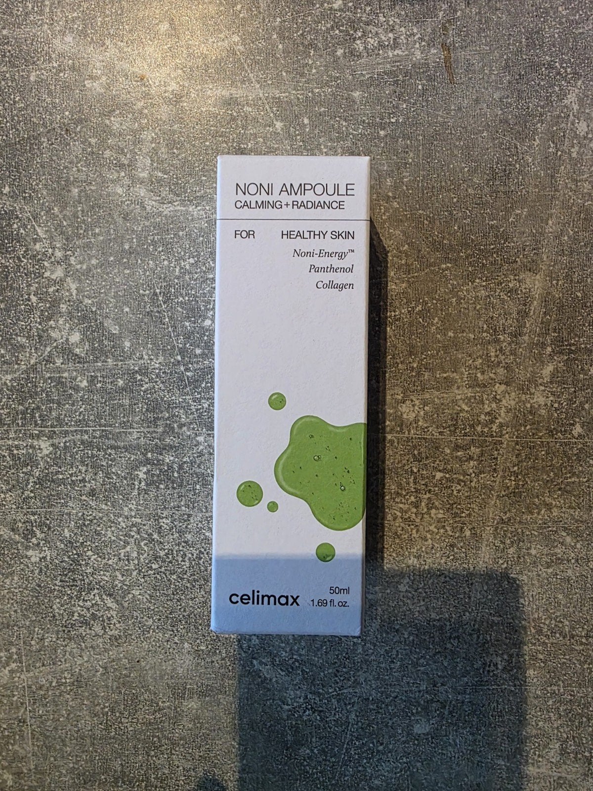 Korean skincare Celimax Noni Ampoule Calming + Radiance 50ml, Ophalen of Verzenden, Nieuw, Gehele gezicht, Verzorging