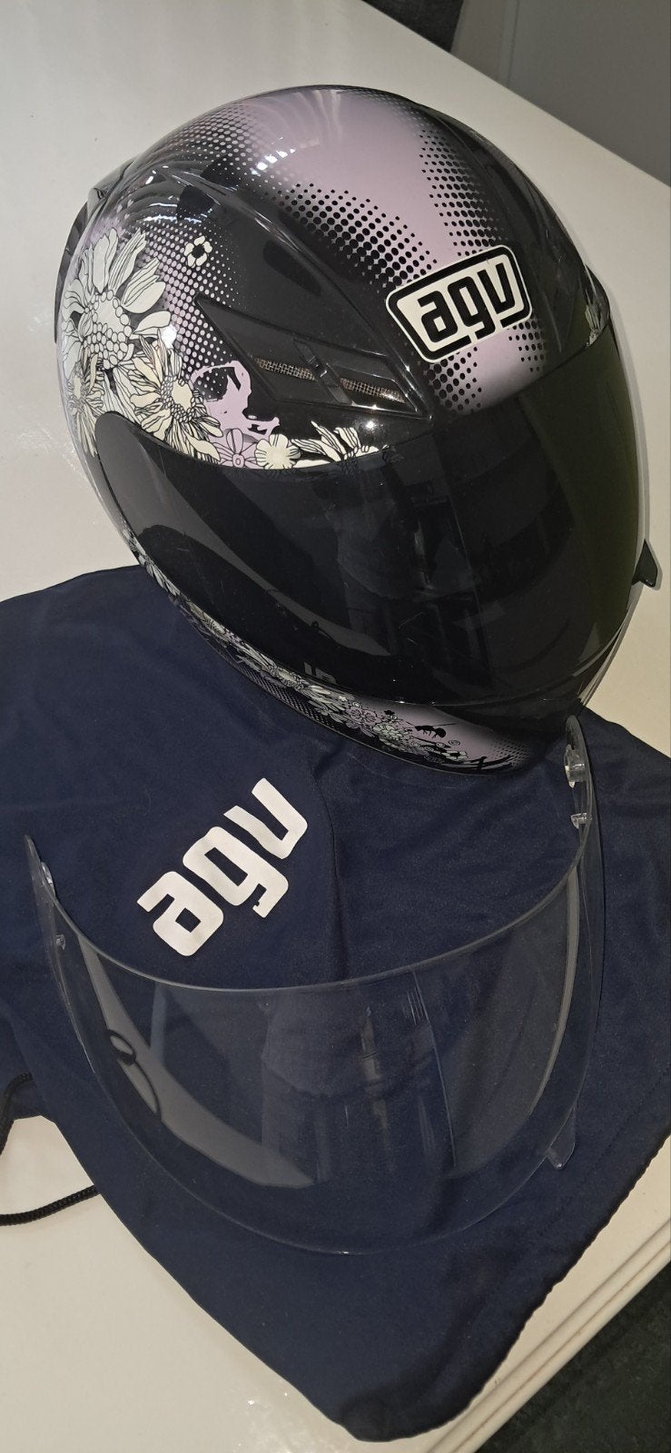 Motorhelm AGV, Ophalen, M, Tweedehands, Integraalhelm