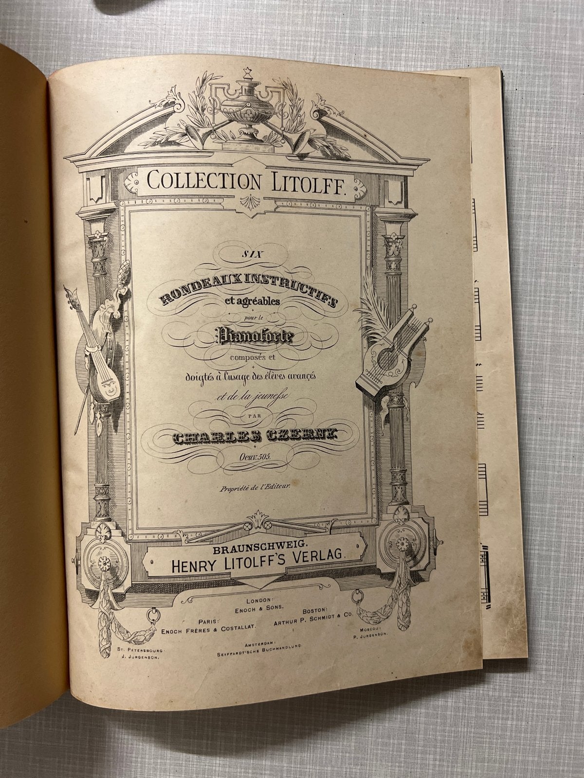 Ingebonden Pianomuziek - Charles Czerny - Collection Litolff, Muziek en Instrumenten, Gebruikt, Klassiek, Les of Cursus, Ophalen of Verzenden