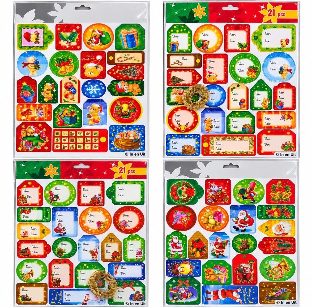 Kerst cadeau labels kado labels, Verzenden, Nieuw, Nvt, V