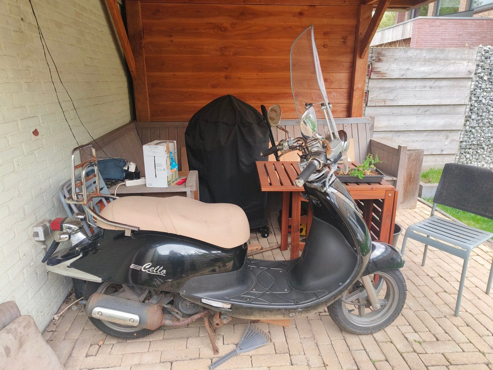 Cello Scooter - Zwart, Gebruikt, 18670 km, Fietsen en Brommers, Scooters | Vespa, Ophalen, Gebruikt, Overige modellen, Maximaal 45 km/u