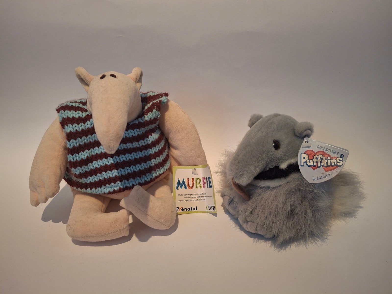 Murfie en Piffkins Miereneters Knuffels - oa Prénatal, Kinderen en Baby's, Prénatal, Overige typen, Ophalen of Verzenden, Klein (minder dan 20 cm)