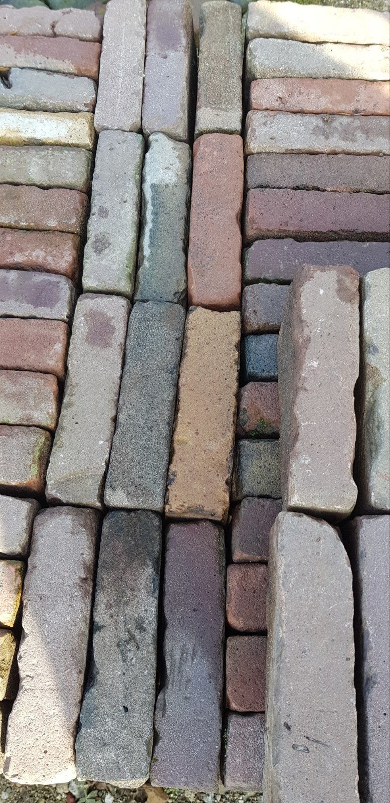 ✅️🧱 ¤ WAALTJES ¤ GEBAKKEN KLINKERS, Ophalen, Gebruikt, Keramiek, Klinkers