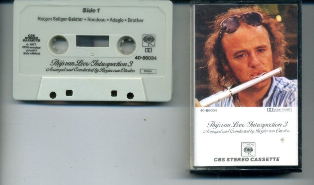 Thijs van Leer – Introspection 3 8 nrs cassette 1977 ZGAN, Ophalen of Verzenden, Zo goed als nieuw, 1 bandje, Origineel