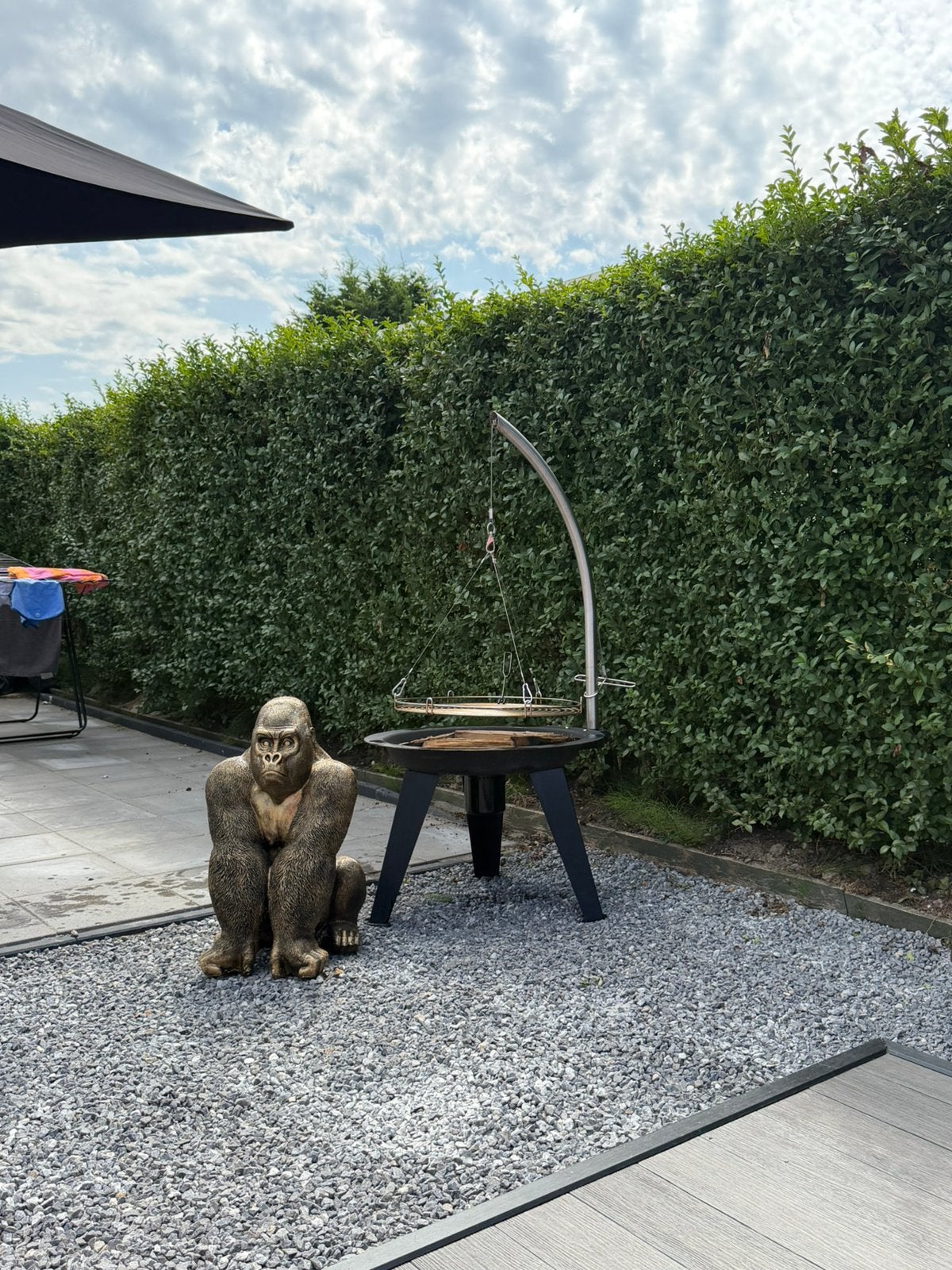 Hangende vuurschaal met bbq rooster nieuw miet vandaag weg!, Ophalen, Nieuw
