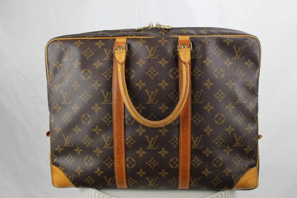 Louis Vuitton Porte Documents - 1209, Gebruikt, Bruin, Aktetas of Boekentas, Ophalen of Verzenden