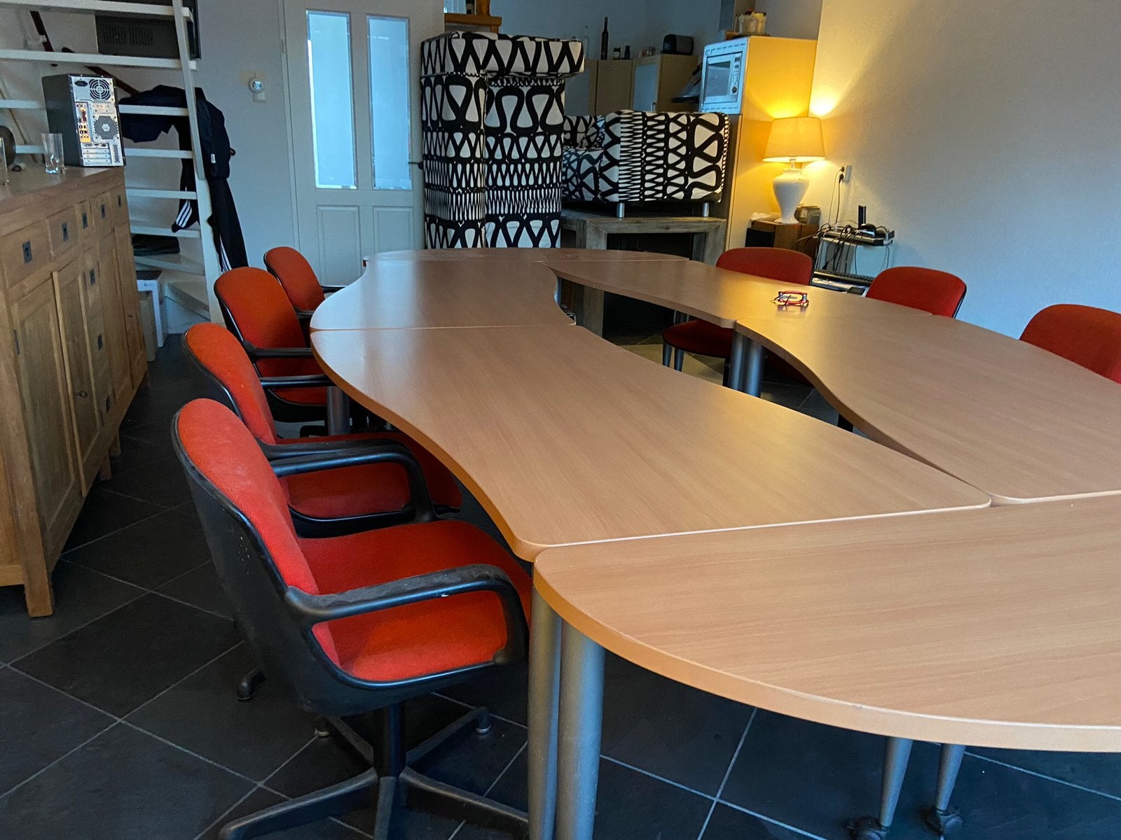 4 Luxe Grote bureaus / Vergadertafels / werktafels, Huis en Inrichting, Bureaus, Ophalen of Verzenden
