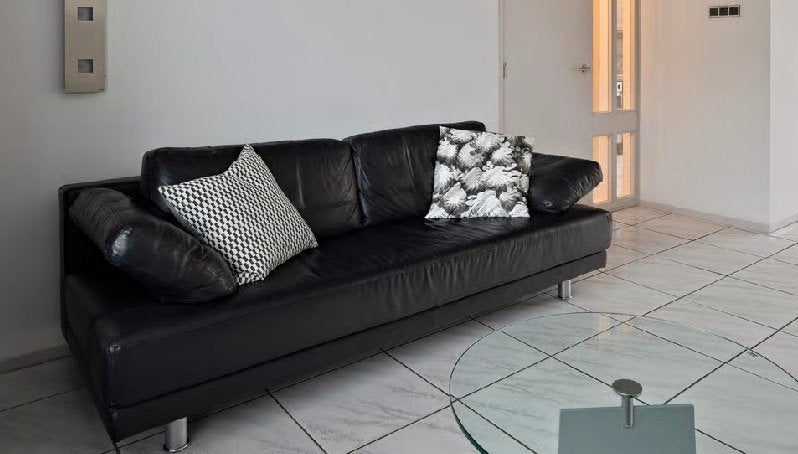 Rolf Benz 355 leren bank, Huis en Inrichting, Banken | Bankstellen, Ophalen, Tweepersoons, 75 tot 100 cm, Zo goed als nieuw