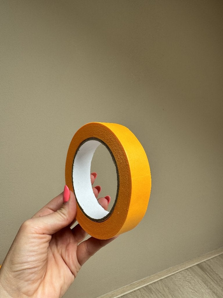 Gele afplak- of schilderstape 24mm - vanaf € 1,66 per rol, Nieuw, Ophalen of Verzenden, Geschikt voor karton, Geel
