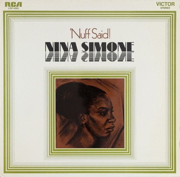 LP - Nina Simone – 'Nuff Said! | originele persing 1968, Ophalen, LP, Originele persing, Zo goed als nieuw