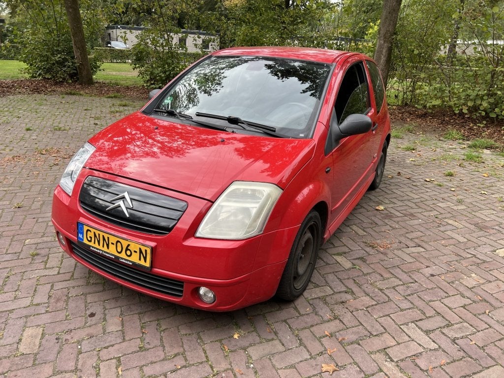 Citroën C2 1.6i-16V VTS (bj 2005), Auto's, Gebruikt, Zwart, 4 cilinders, 625 kg