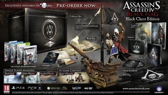 Assassin's Creed Black Flag - Black Chest Edition, Avontuur en Actie, Vanaf 18 jaar, 1 speler, Ophalen of Verzenden