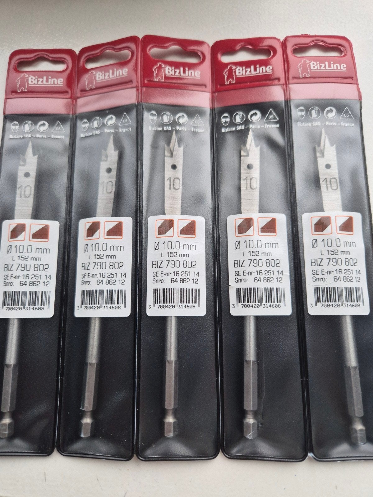 BizLine Speedboor 10mm Houtboor Set - 5 stuks, Ophalen of Verzenden, Nieuw, Overige typen