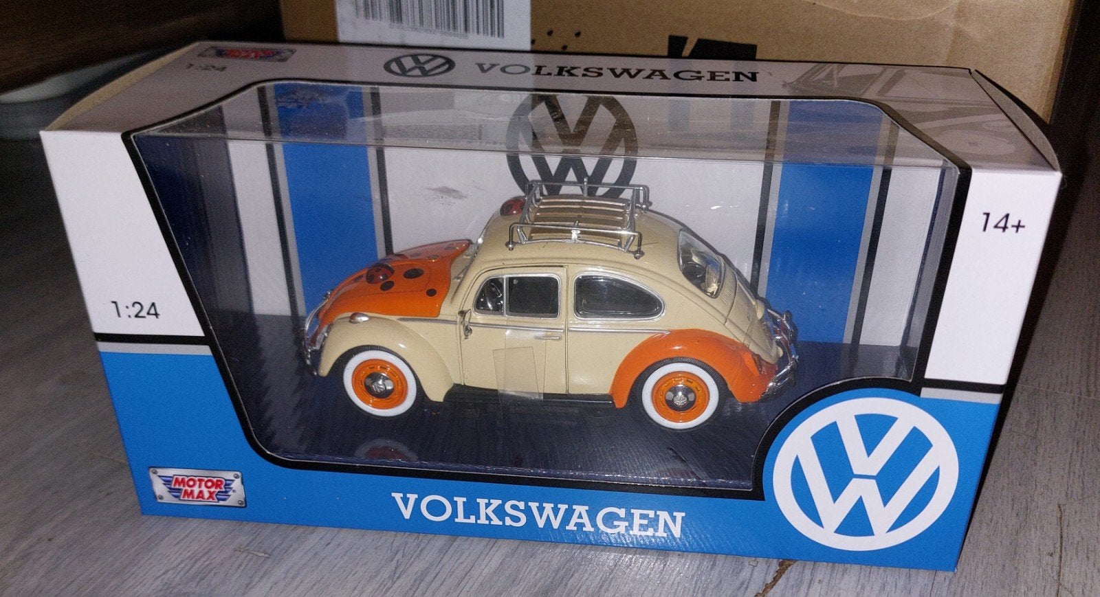 Motormax Volkswagen Kever 1:24 Nieuw in doos, Hobby en Vrije tijd, Modelauto's | 1:24, Ophalen of Verzenden, Nieuw, Auto, Motormax