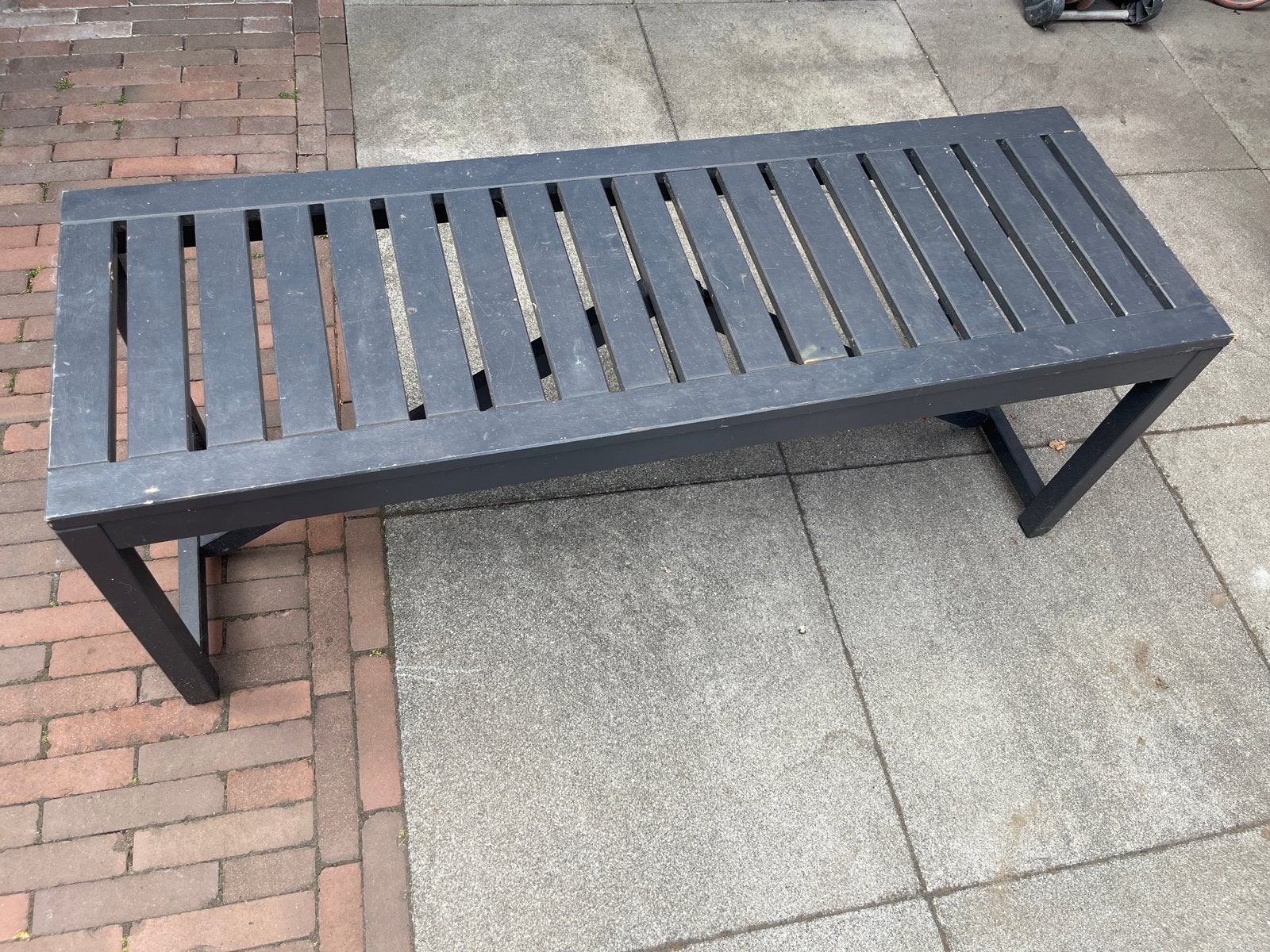 Gratis klein tuinbankje, Tuin en Terras, Tuinbanken, Ophalen, Gebruikt, Hout
