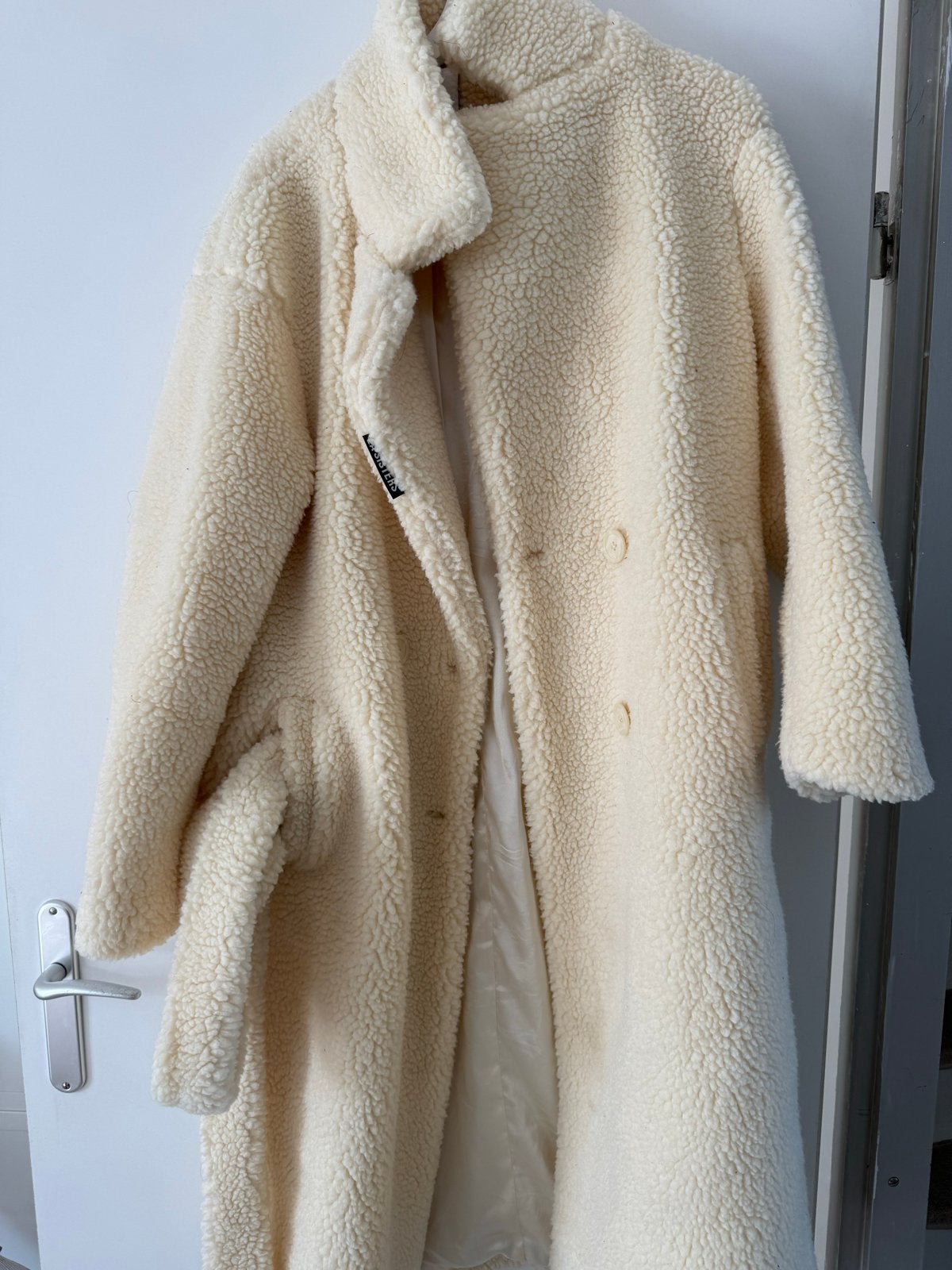 LA Sisters Teddy Jas Crème Maat M, Kleding | Dames, Ophalen of Verzenden, Zo goed als nieuw, Maat 38/40 (M), Beige