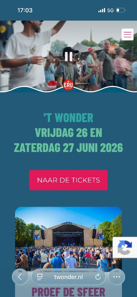 ‘T wonder Woerden vrijdag 2 volwassen + 20 munten, Tickets en Kaartjes, Evenementen en Festivals, Eén persoon