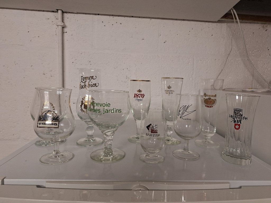 diverse bierglazen, Ophalen of Verzenden, Zo goed als nieuw, Bierglas