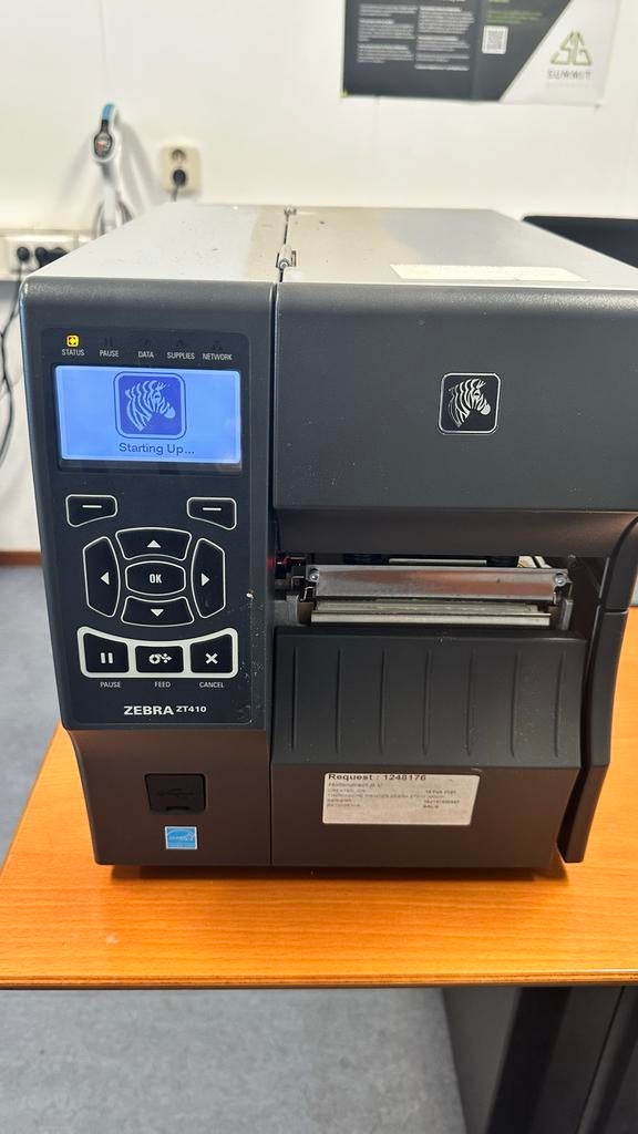 Zebra ZT410 printer - defect, voor onderdelen of reparatie, Computers en Software, Printers, Ophalen, Niet werkend, Thermo-printer