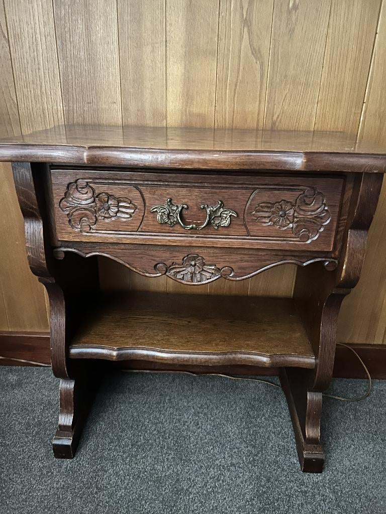 Ladekastje, Ophalen, 1 of 2 laden, Klassiek, Eikenhout