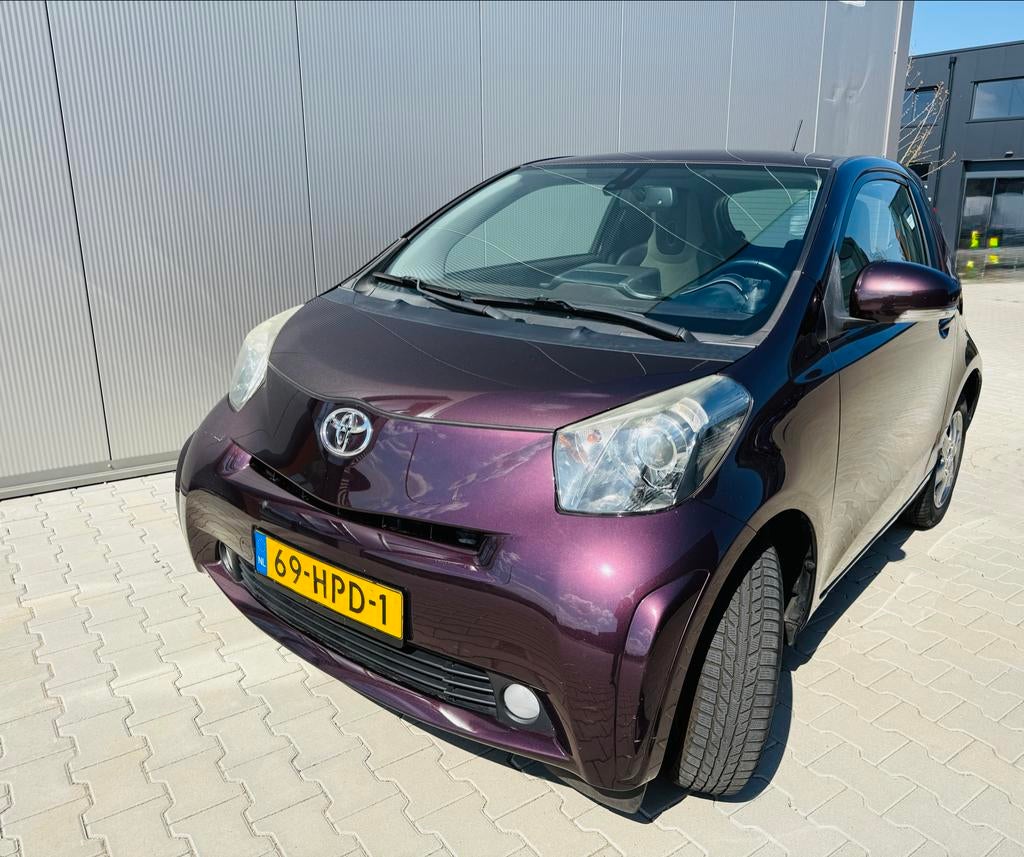 Toyota iQ 1.0 VVT-i Clima Cruise control Half leer Compleet, Auto's, Toyota, Stoelverwarming, Beige, Overige kleuren, 4 stoelen