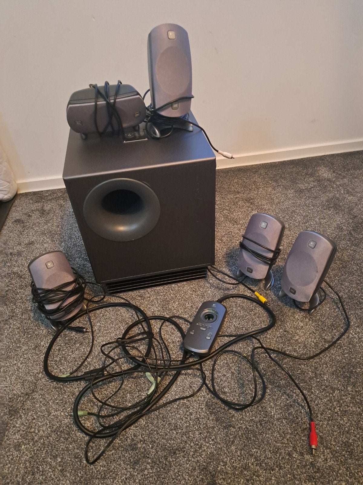 Logitech Z-5300 5.1 Surround Sound Systeem, Gebruikt, Losse componenten, Speakers, Ophalen