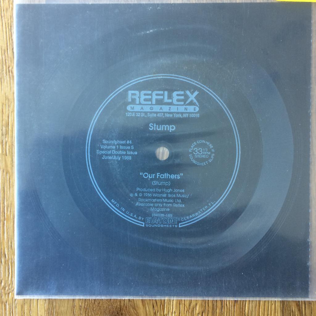 Stump Our Fathers post punk FLEXI US REFLEX magazine lo-fi, Ophalen of Verzenden, Gebruikt, Rock en Metal