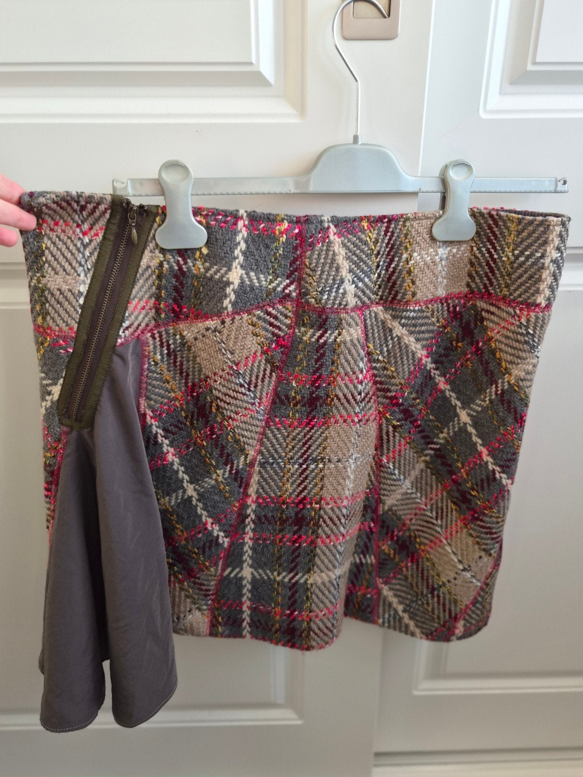 Ruiten rok - maat 44 - nieuw met kaartje, Kleding | Dames, Beige, Maat 42/44 (L), Nieuw, Ophalen of Verzenden
