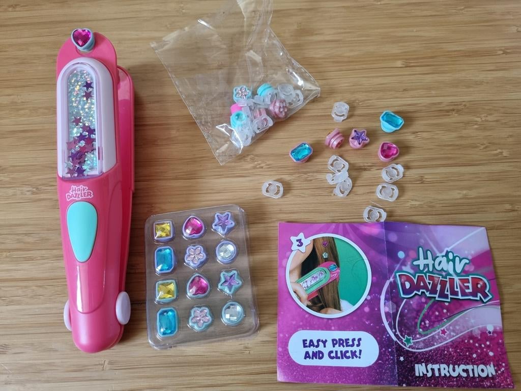 Hair Dazzler Haar Decoratie Set - Versier Je Haar!, Ophalen of Verzenden, Zo goed als nieuw, Knutselen