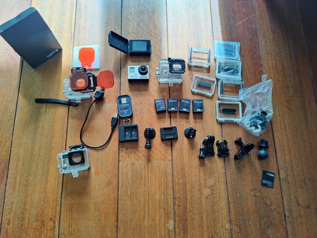 GoPro Hero 3+ met Backscatter Flip 3.1 onderwaterfilters, Ophalen of Verzenden, Gebruikt