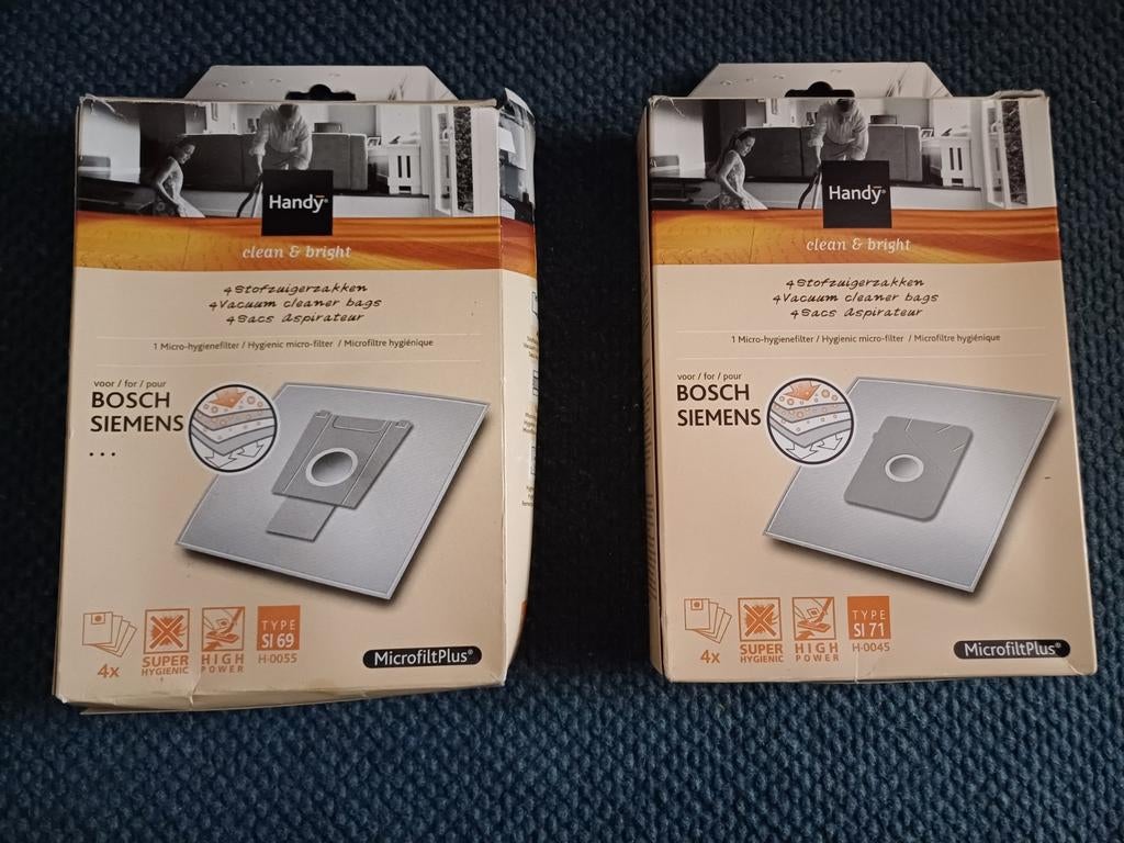 Stofzuigerzakken Bosch Siemens Type H en K (8 stuks), Stofzak, Inclusief accessoires, Bosch, Overige typen