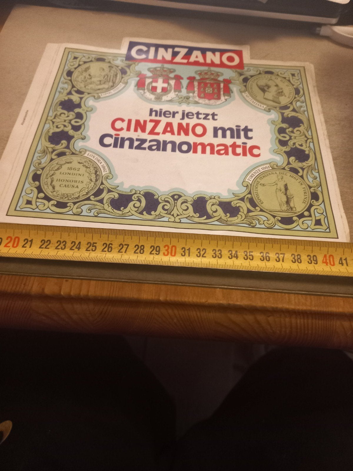 Vintage Cinzano  - Hier Jetzt Cinzanomatic, Ophalen of Verzenden, Gebruikt