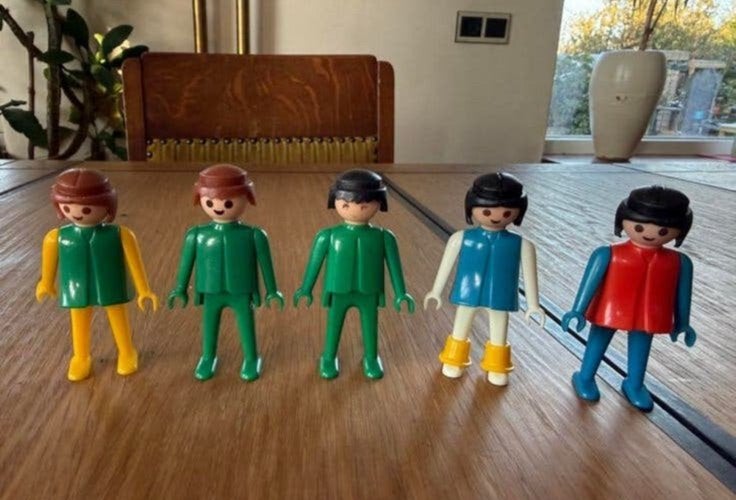 Playmobil poppetjes 1974, Ophalen of Verzenden, Gebruikt, Losse onderdelen, Figuren