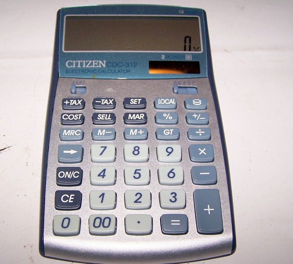 Vintage Citizen CDC-312 rekenmachine. Izgs., Verzamelen, Elektronische Apparatuur, Ophalen of Verzenden, Computers en Rekenmachines