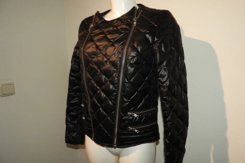 The Kooples gevoerde jas dubbele rits Als Nieuw M, Maat 38/40 (M), Verzenden, Zwart, Zo goed als nieuw