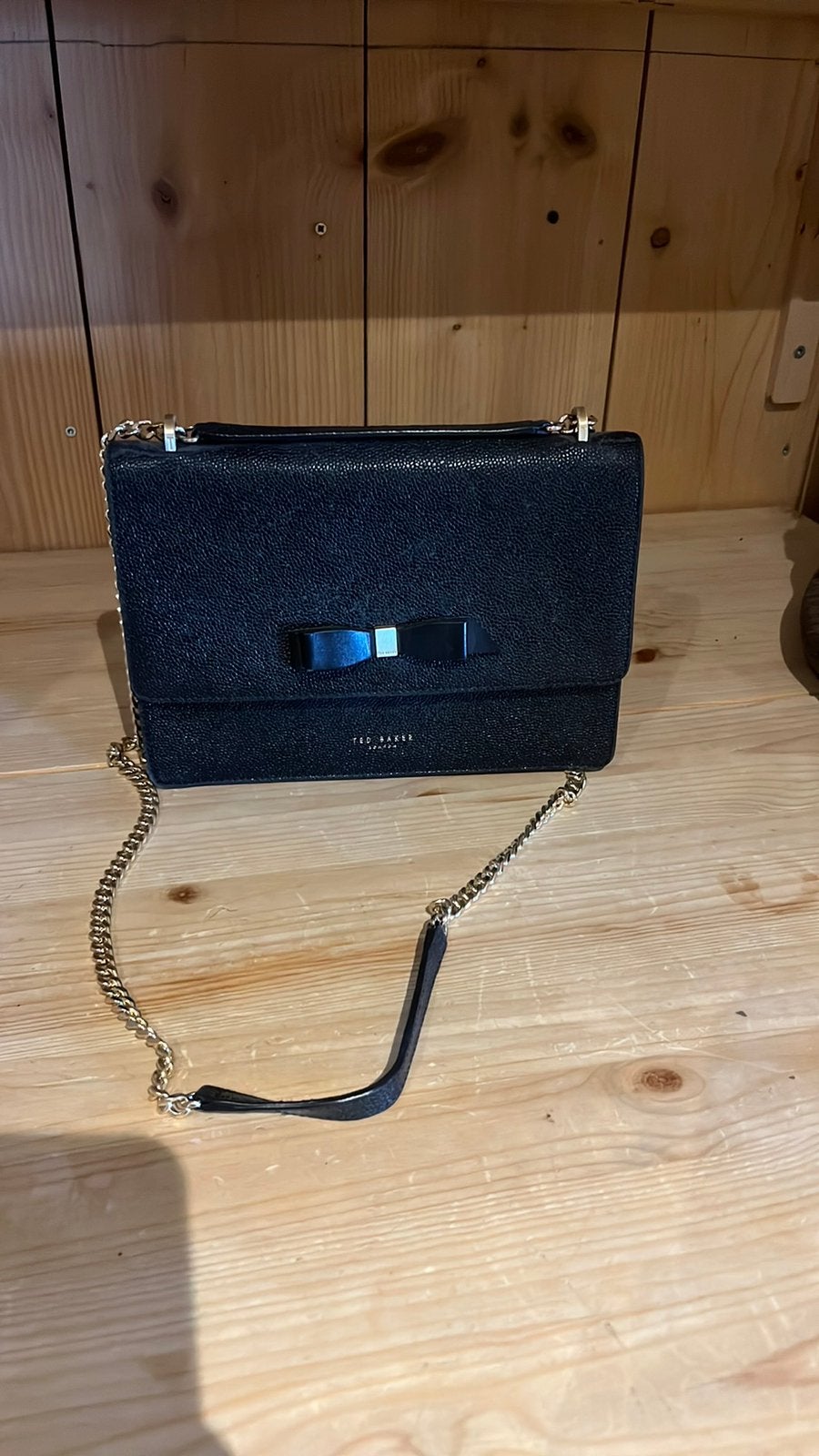 Ted Baker tas - leer, Sieraden, Tassen en Uiterlijk, Tassen | Damestassen, Ophalen of Verzenden, Zo goed als nieuw, Zwart