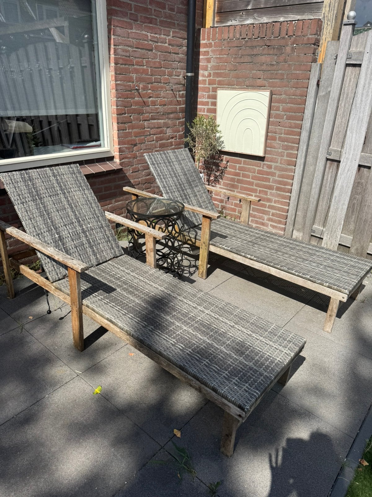 Ligstoelen, Ophalen of Verzenden, Zo goed als nieuw, Eettafel