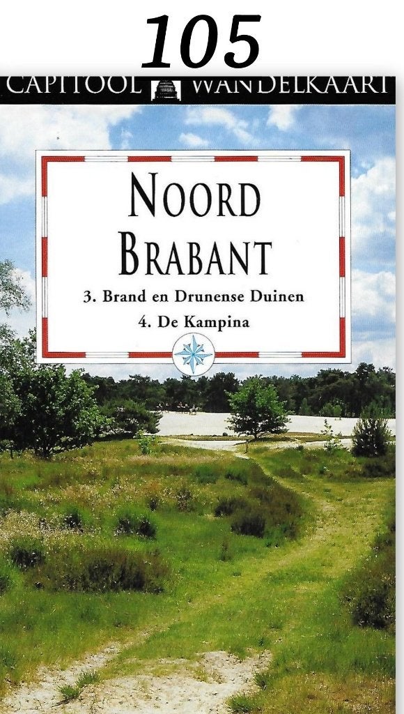 pl105 Capitool Wandelkaart Noord Brabant De Kampina, Ophalen of Verzenden, 1800 tot 2000, Nederland, Landkaart
