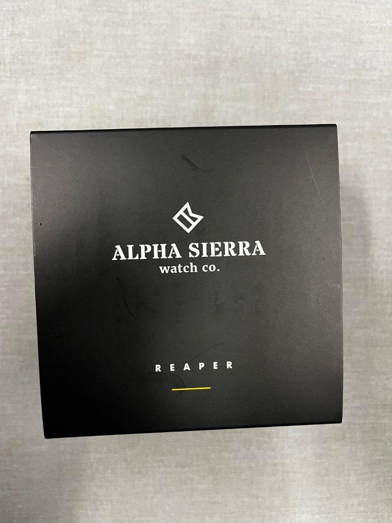Alpha Sierra Reaper GG03 - Ongedragen – RVS – Originele doos, Overige merken, Overige materialen, Polshorloge, Overige materialen