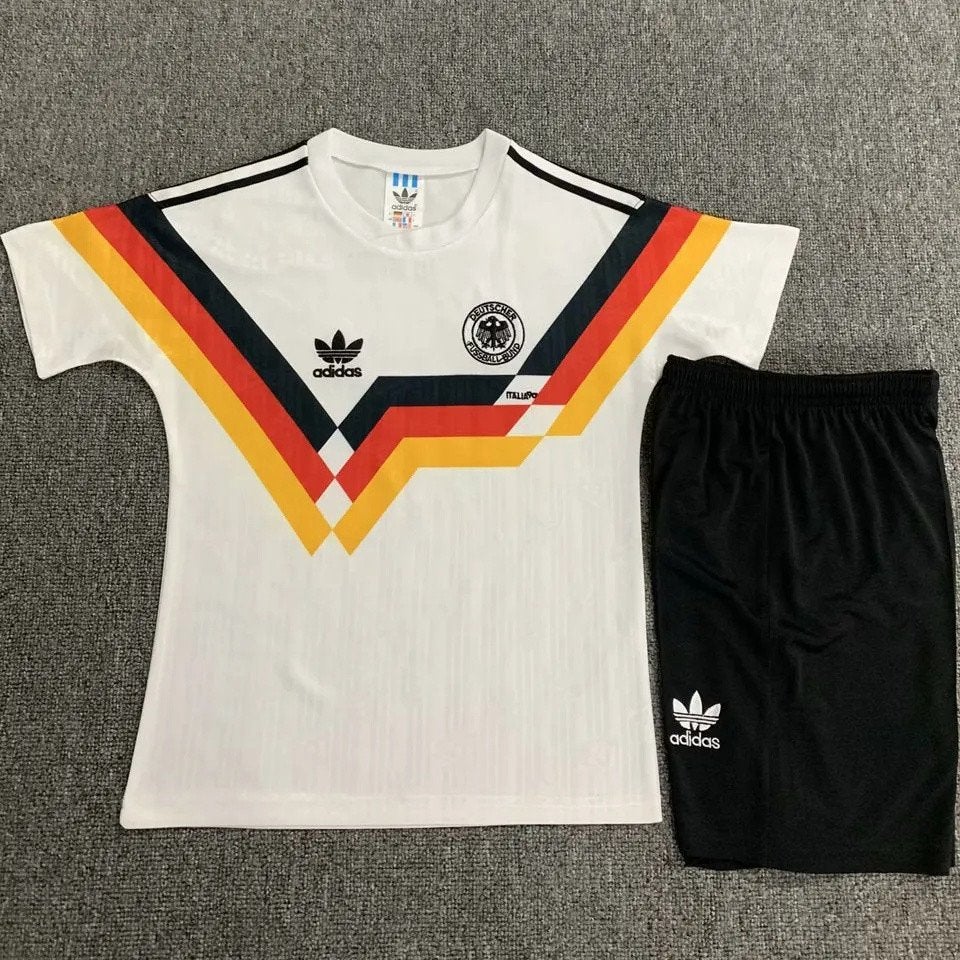Duitsland thuis shirt tenue kids retro 1990 | 98 t/m 164, Verzenden, Nieuw, Shirt