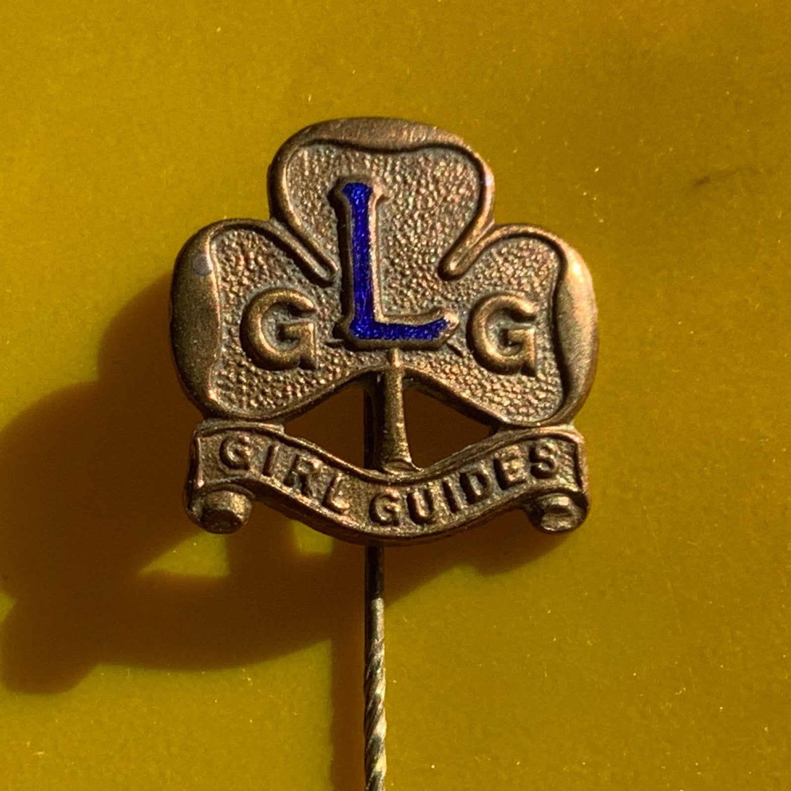 Speld van de Lone Girl Guides met registratienummer, Ophalen of Verzenden, Gebruikt, Embleem, Speld of Insigne